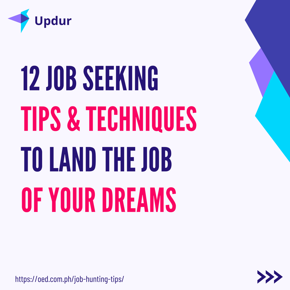 prolliapp's tweet photo. Here are 12 tips and techniques for you to land the job of your dreams.

Give it a ❤️ if you found this useful.

#updur #launchingsoon #jobhunt #jobseekers #talents #dreamjob #jobseekingtips #tipsandtricks #adviceforsuccess #job #JobSearch https://t.co/5NvCfEYJpE