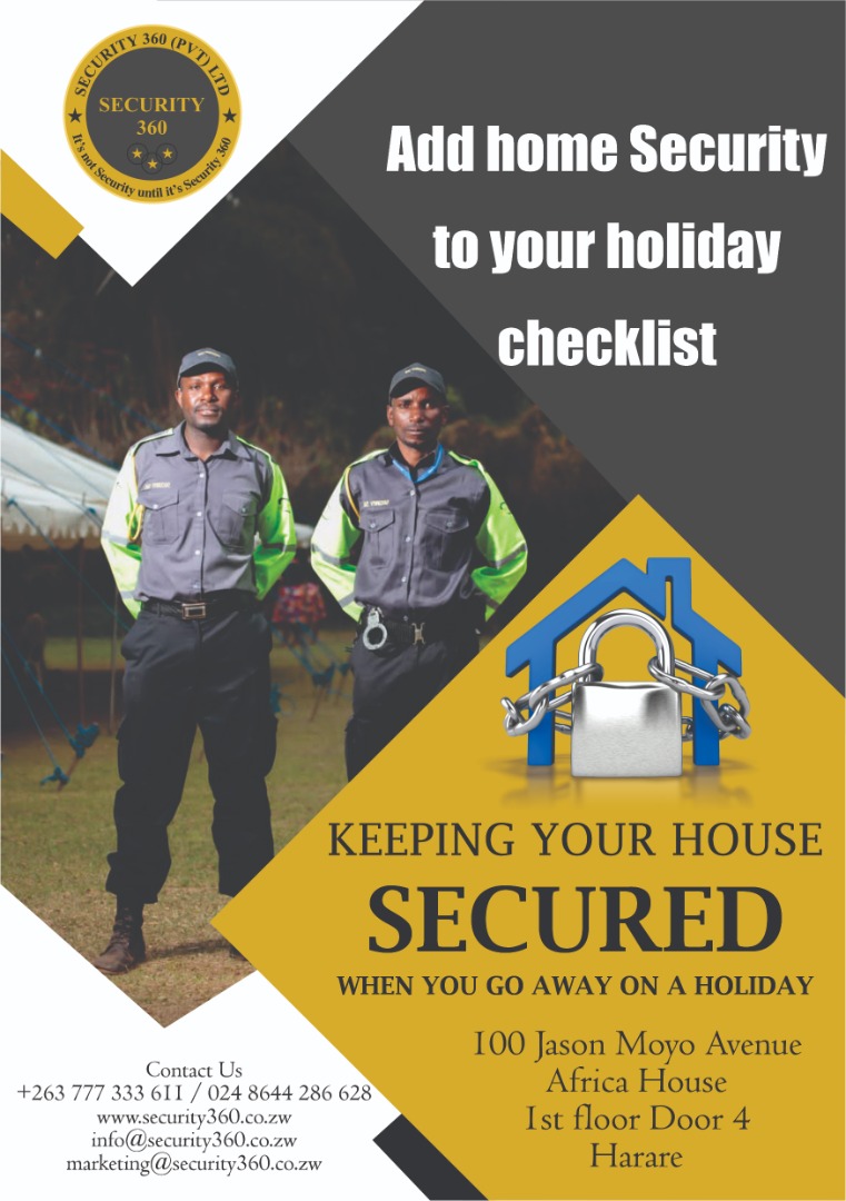 Security360zim's tweet photo. The festive season is around the corner and we are ready to secure your security needs. Be it businesses, properties, special occasions and people. We provide all your security services whilst you enjoy your holidays .

#SECURITY360
#itsnotsecurityuntillitssecurity360
#security https://t.co/qAYYgVdjkQ