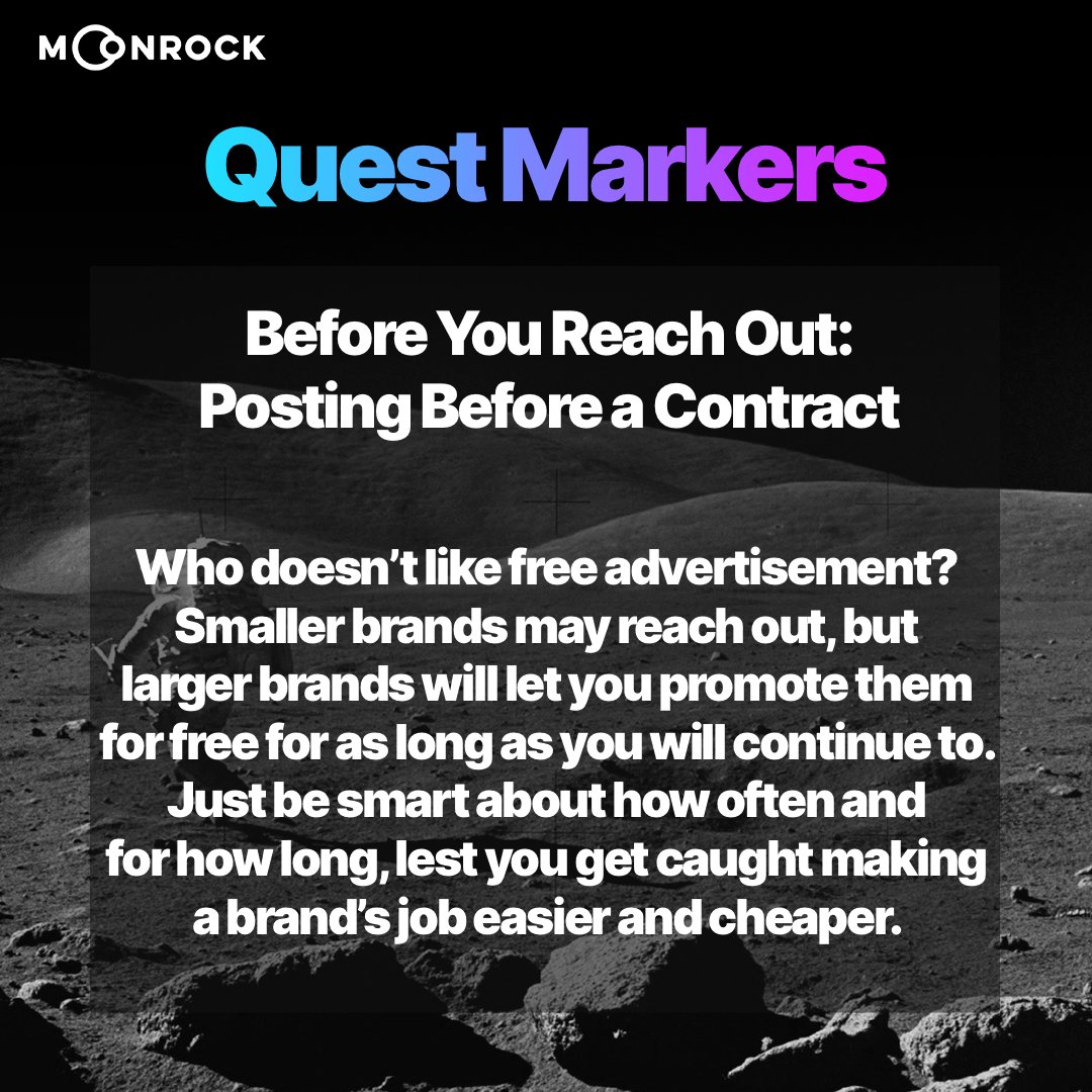 'Quest Markers' is here for us to give our smarts of the industry to new Creators or anyone thinking about starting their journey! This segment is called: 'Before You Reach Out', and it centers around tips for a creator reaching out to a brand (sometimes called 'cold calling')!