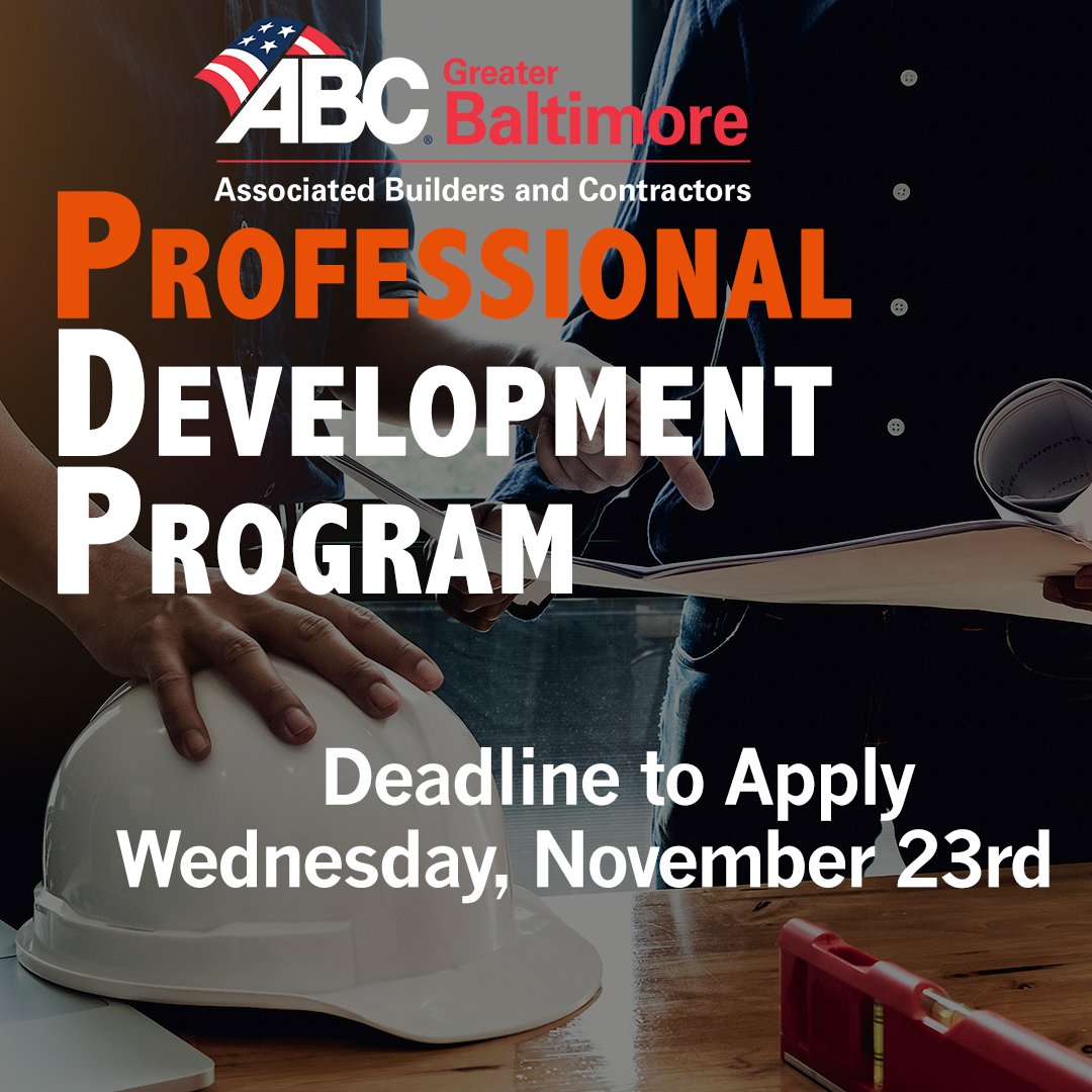 PDP Applications are due NEXT week! ⏰ Learn more &amp; apply here: mailchi.mp/abcbaltimore.o…