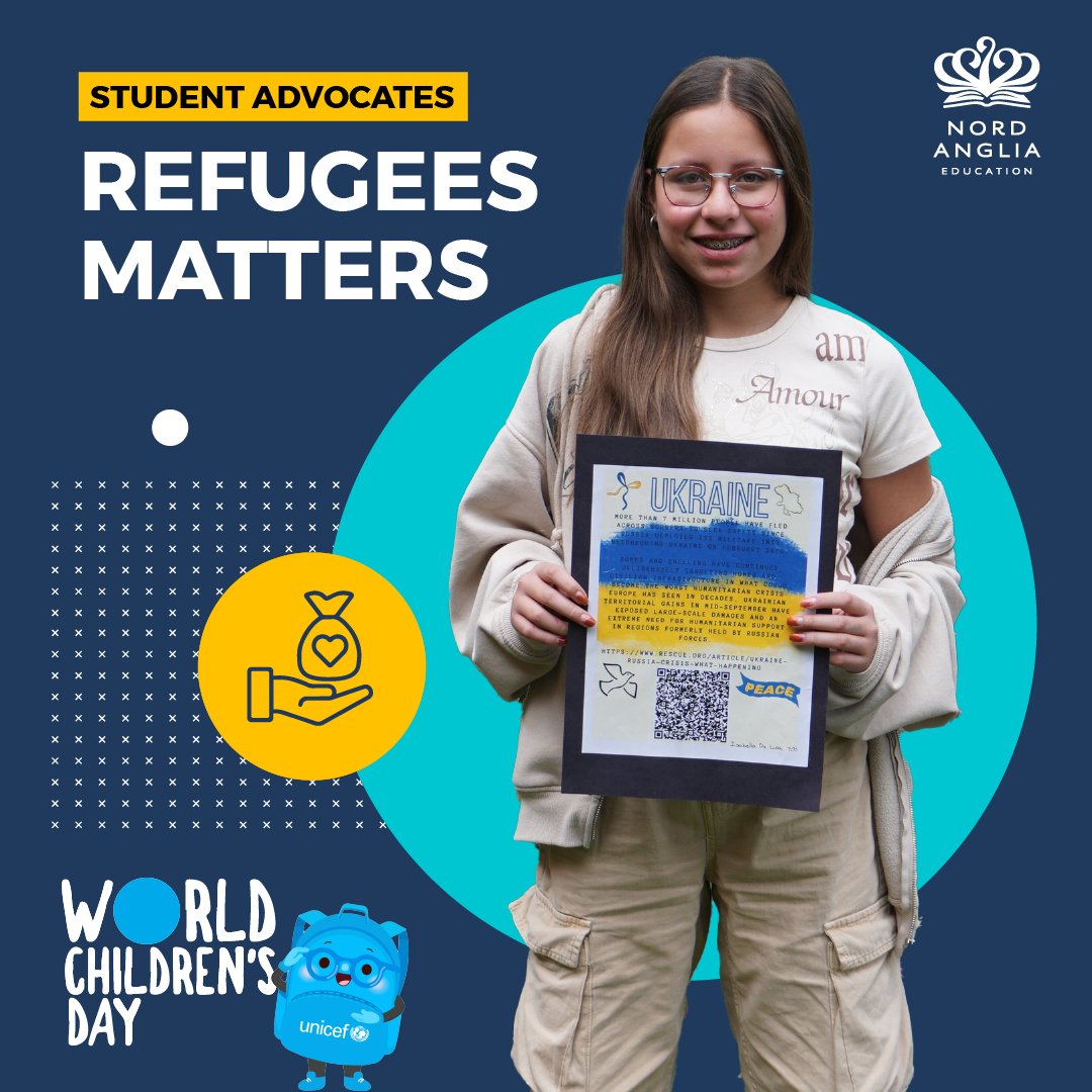 CountryDayCR's tweet image. Isabell, a student from our sister school in Eton_School_Mexico, is interested in the protection of refugee children and has been organized fundraisers throughout the school year to support UNICEF’s mission in Ukraine. #NAEUnicef #NAEWorldChildrensDay #NAETheAmericas 🌐