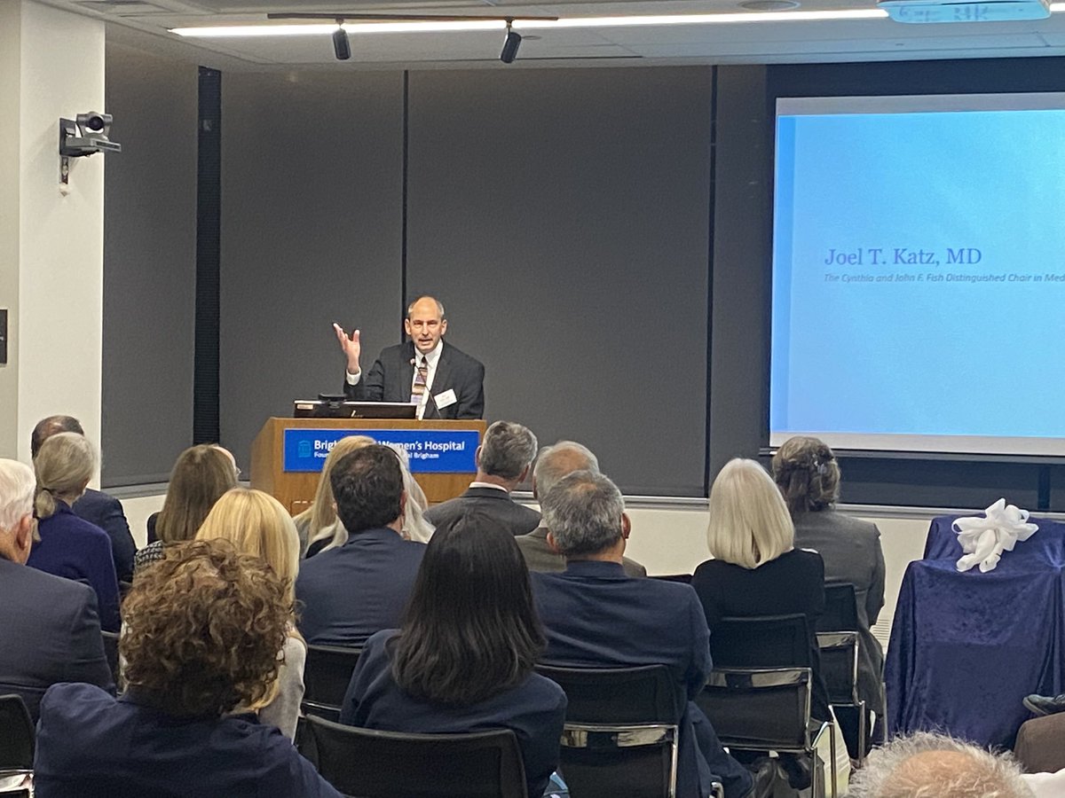 Rishi Wadhera, MD MPP (@rkwadhera) on Twitter photo A truly wonderful ceremony honoring @DrJoelKatz as the inaugural Fish Endowed Chair in Medical Education, after 21 incredible years of training generations <a href="/BrighamMedRes/">Brigham and Women's Medicine Residents</a> w/ deep compassion, selflessness, & humanity as Program Director <a href="/BrighamWomens/">Brigham and Women's Hospital</a> A truly wonderful ceremony honoring @DrJoelKatz as the inaugural Fish Endowed Chair in Medical Education, after 21 incredible years of training generations <a href="/BrighamMedRes/">Brigham and Women's Medicine Residents</a> w/ deep compassion, selflessness, & humanity as Program Director <a href="/BrighamWomens/">Brigham and Women's Hospital</a>