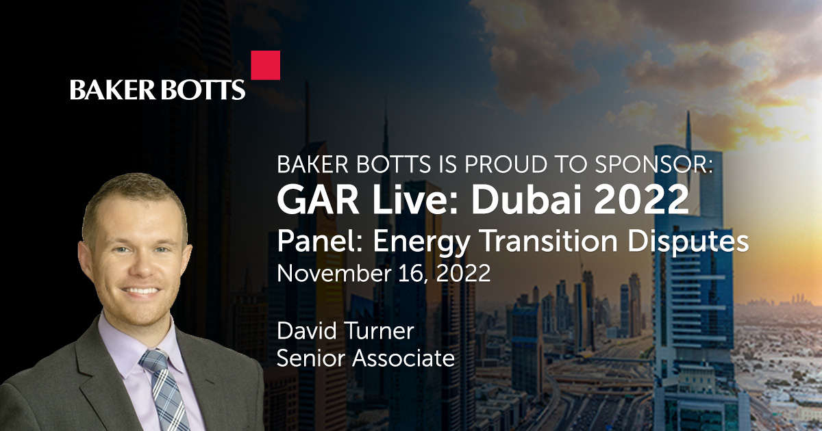 Baker Botts on Twitter "We are proud to be sponsoring GAR Live Dubai