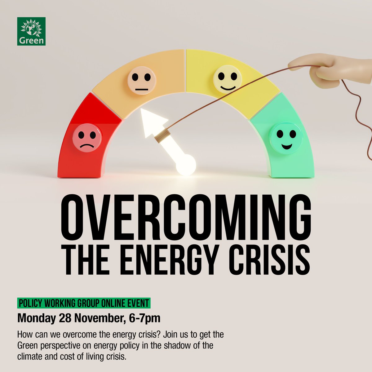 The Green Party (@thegreenparty) on Twitter photo 💡 How can we overcome the energy crisis? Join us 28th November at 6pm to get the Green perspective on energy policy in the shadow of the climate and cost of living crises.
✅ Featuring <a href="/AdrianRamsay/">Adrian Ramsay MP</a>, <a href="/natalieben/">Natalie Bennett</a> and others.
Sign up here 👇
us02web.zoom.us/webinar/regist… 💡 How can we overcome the energy crisis? Join us 28th November at 6pm to get the Green perspective on energy policy in the shadow of the climate and cost of living crises.
✅ Featuring <a href="/AdrianRamsay/">Adrian Ramsay MP</a>, <a href="/natalieben/">Natalie Bennett</a> and others.
Sign up here 👇
us02web.zoom.us/webinar/regist…