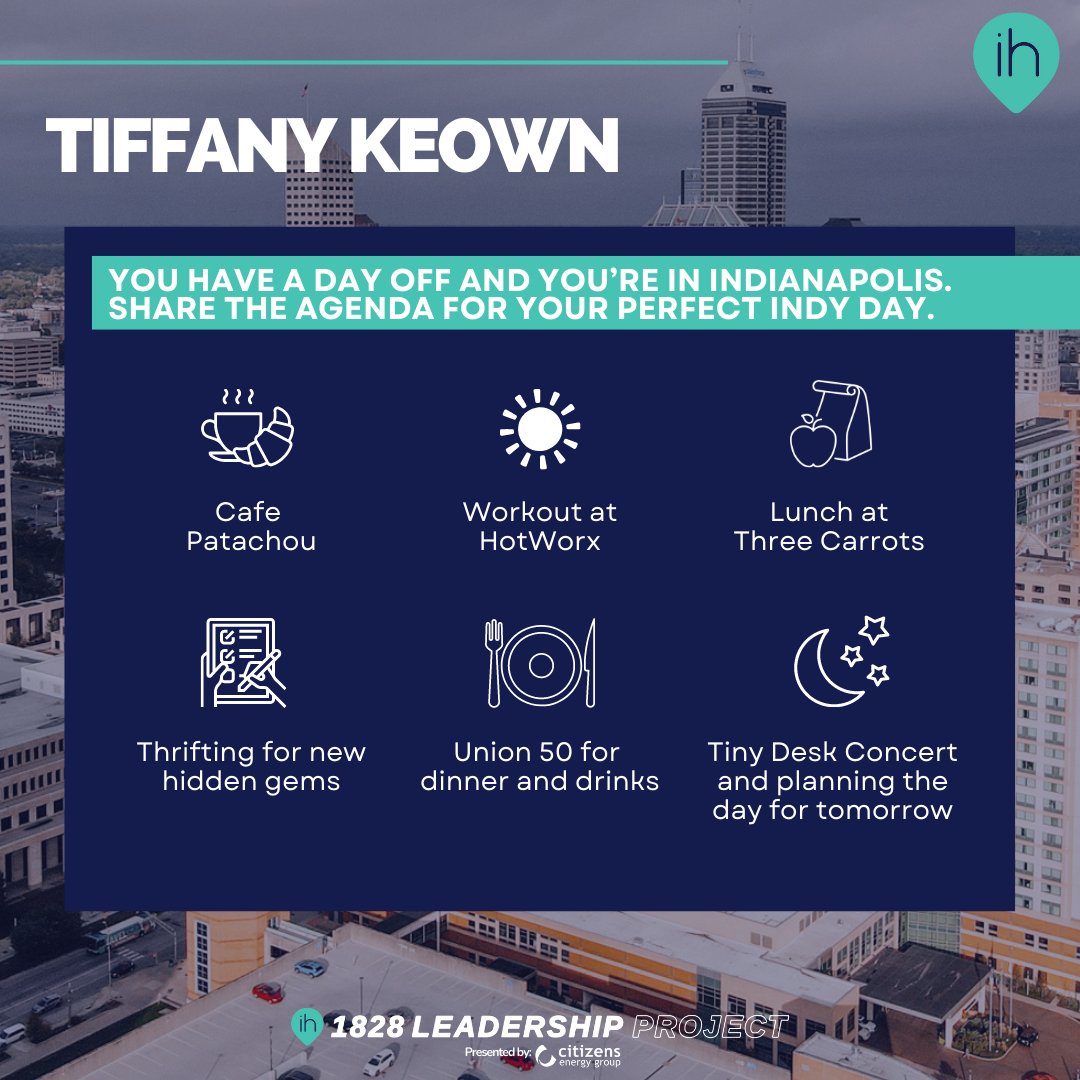 IndyHub's tweet photo. Meet #1828project Leader Tiffany Keown! Tiffany's true passions are community advocacy and financial literacy. She is a big advocate in ensuring all residents are participating in our electoral process. And she was born on leap day!  

#1828project presented by @citizensenergy https://t.co/gPWZRI7lyZ