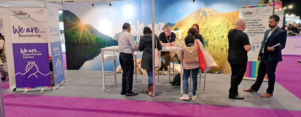 Harelawblag's tweet photo. All going well at the We Are @UHMBT stand today with a sell out talk by our very own Mark Taylor. Still time to come see us before the end of day 1 - Stand C26 #AGM22 #TeamUHMBT https://t.co/vkpjG77X6O