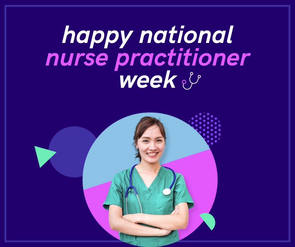 RelodeTweets's tweet image. We want to wish all the incredible Nurse Practitioners a happy national NP week! 🎉

Thank you to each medical professional who has chosen a line of work dedicated to serving others. You deserve all the praise for the hard work, and amazing care you provide to patients every day.