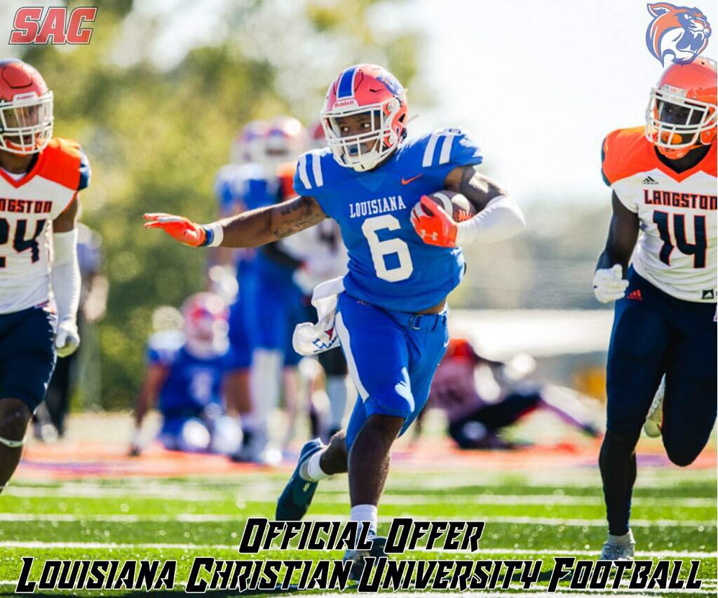 After a great talk with <a href="/Coach_Vince_/">Vince Giardina</a>  I’m blessed to receive an offer from Louisiana Christian‼️