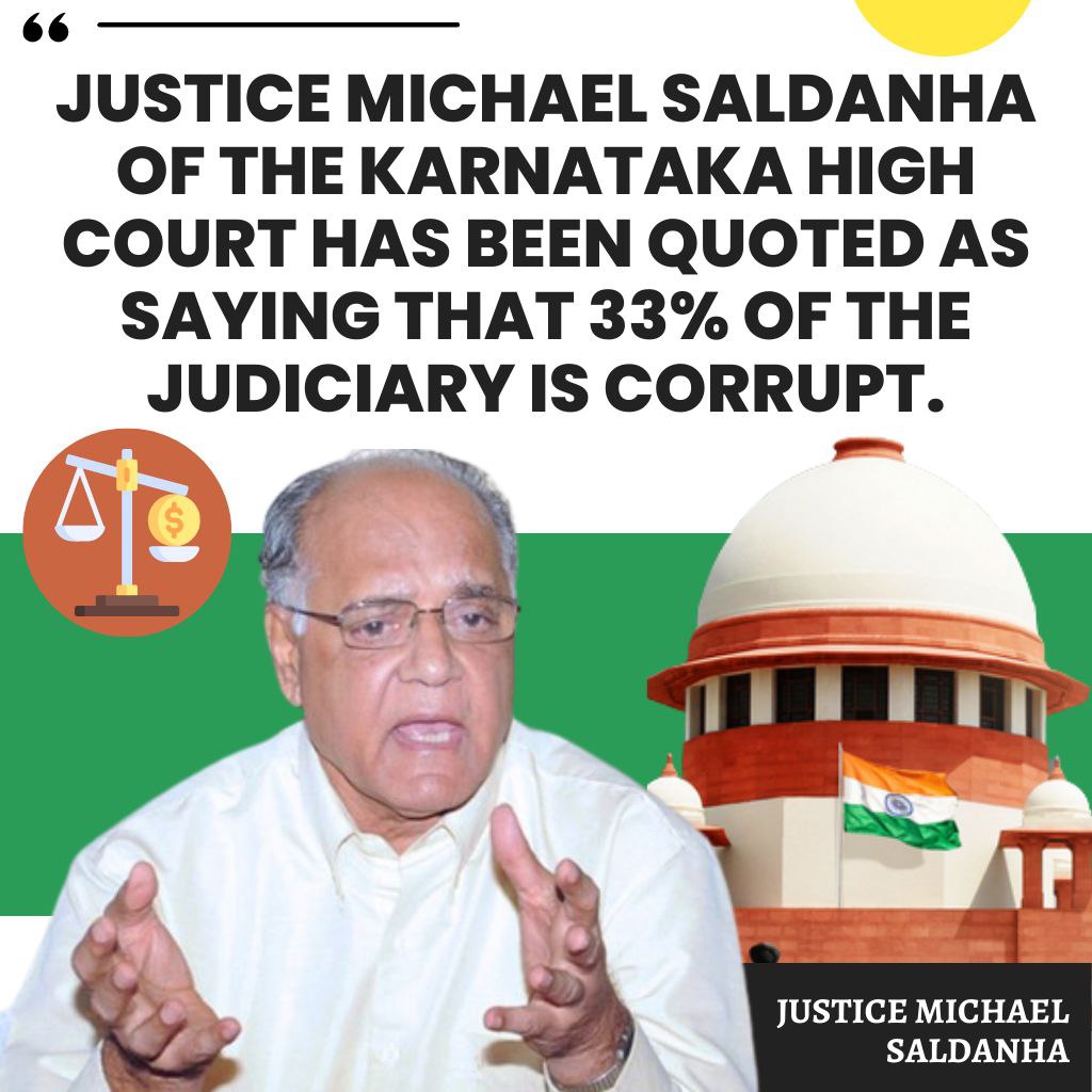 SuryamaniSamal9's tweet photo. Justice Delayed Justice Denied !
Asaram Bapu Case में Top
Law Experts Say - Justice Michael Jaldanha of the Karnataka High Court has been quoted as saying that 33 % of the Judiciary is corrupt.
Where To Find Justice
#ExpertsRaiseQuestions https://t.co/XL0e10wC1P