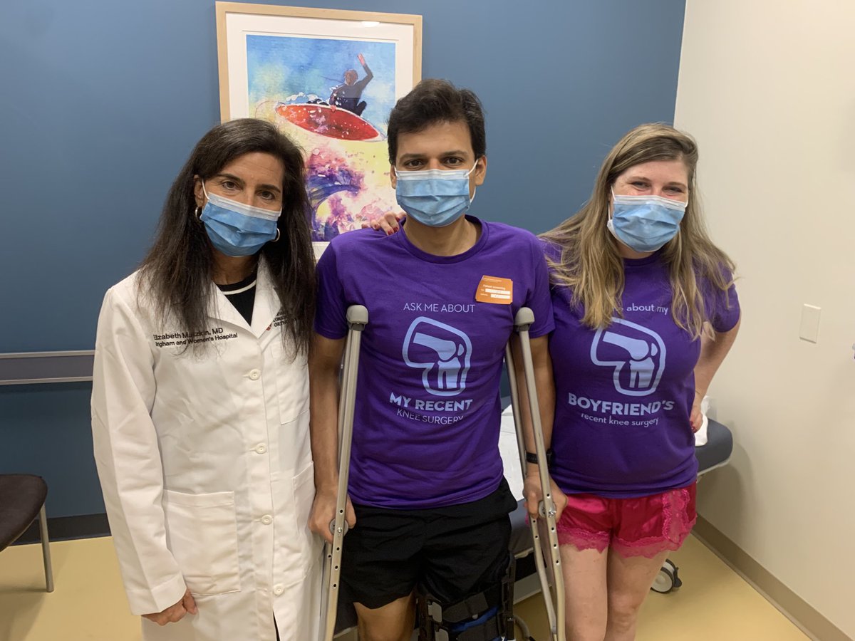 Elizabeth Matzkin MD (@docmatzkin) on Twitter photo “Ask me about my recent knee surgery”. My patient and wife made these shirts for fun - we are so lucky to take care of great people! <a href="/MGB_Sports/">MGBSportsMed</a> <a href="/MGBWomensSports/">MGBWomensSportsMedicine</a> #orthopedics #sportsmedicine “Ask me about my recent knee surgery”. My patient and wife made these shirts for fun - we are so lucky to take care of great people! <a href="/MGB_Sports/">MGBSportsMed</a> <a href="/MGBWomensSports/">MGBWomensSportsMedicine</a> #orthopedics #sportsmedicine