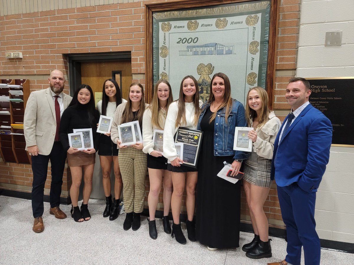 Congratulations to our girls who were honored last night at the all-county banquet!