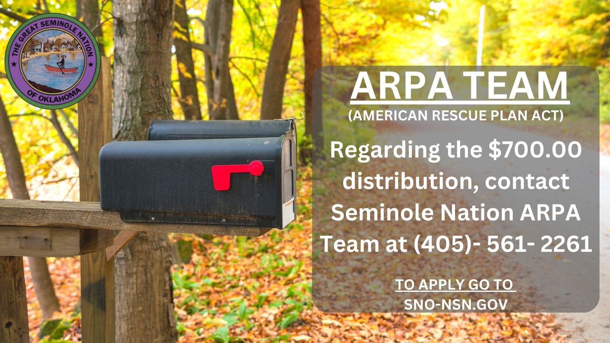 On October 15th, 2022 a Tribal Resolution approved the expenditures of funds in the amount of $700.00 per tribal member under the American Rescue Plan Act was passed. On November 1st, 2022 the applications to apply became available at sno-nsn.gov.