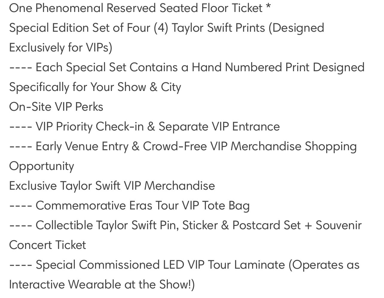 🏁 on X: &ldquo;TAYLOR SWIFT : ERAS TOUR VIP Karma Is My Boyfriend 