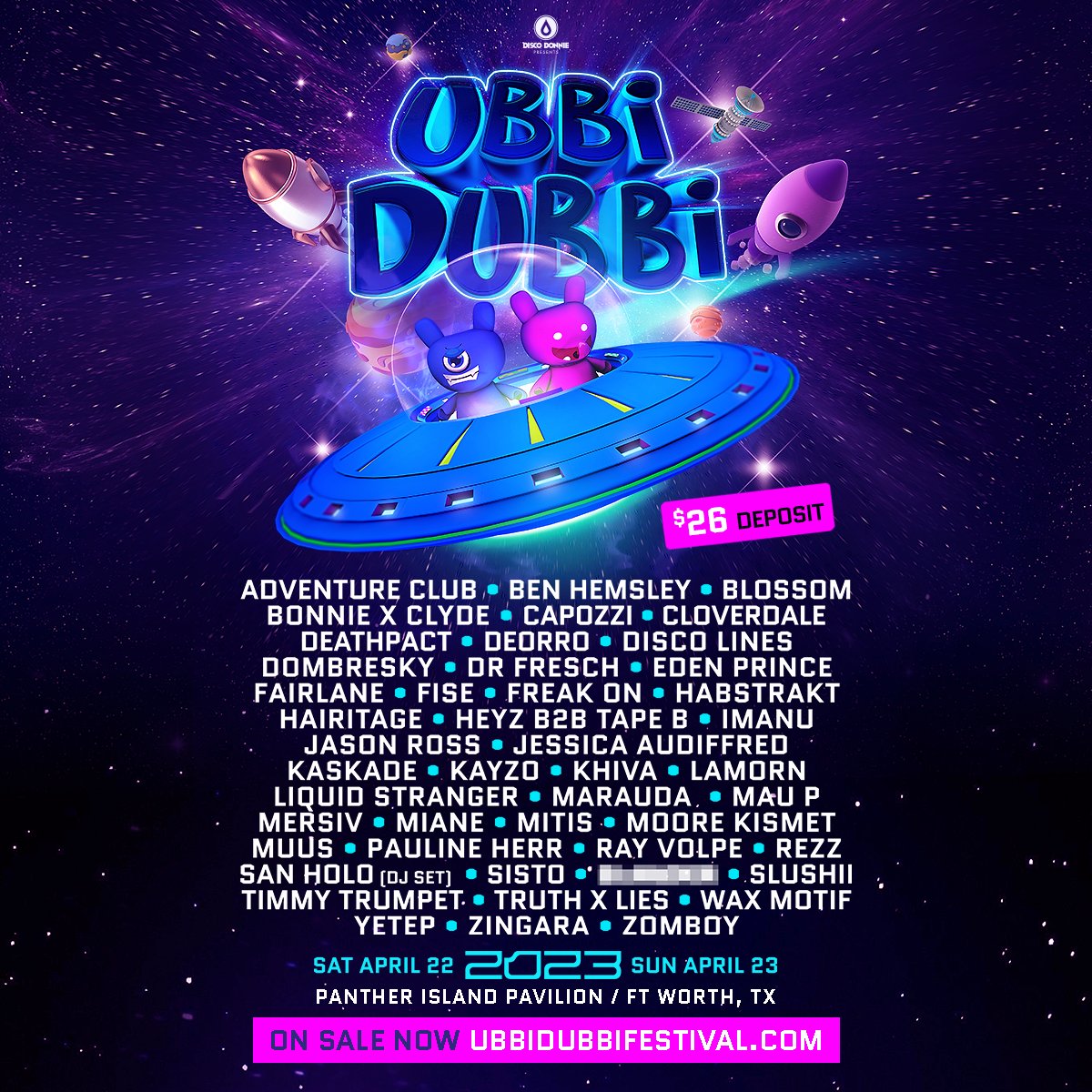 Ubbi Dubbi lineup