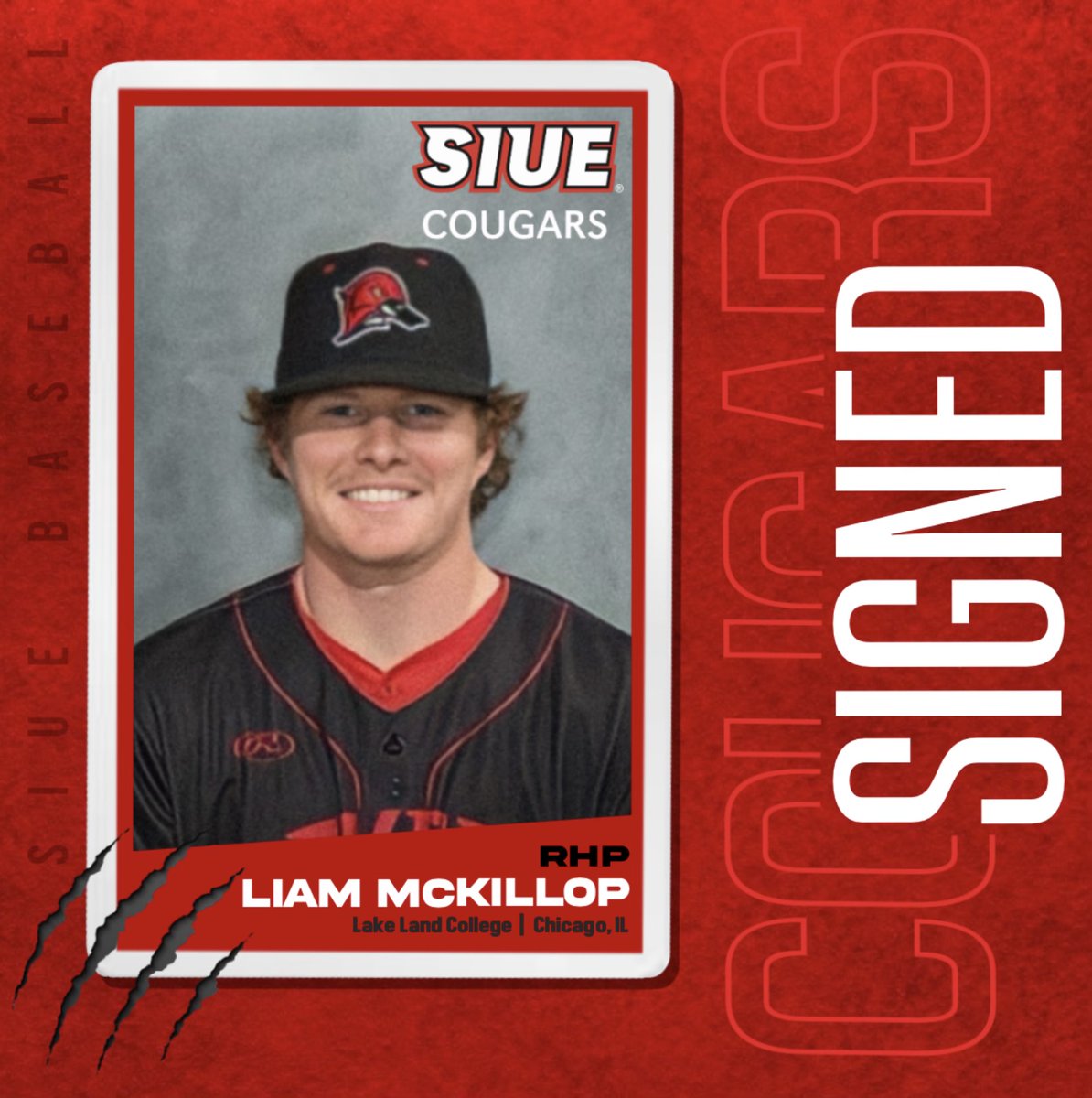 SIUEBaseball's tweet photo. Welcome, 𝙇𝙞𝙖𝙢 𝙈𝙘𝙆𝙞𝙡𝙡𝙤𝙥! #TogetherWeWill https://t.co/WbapUHyRjU