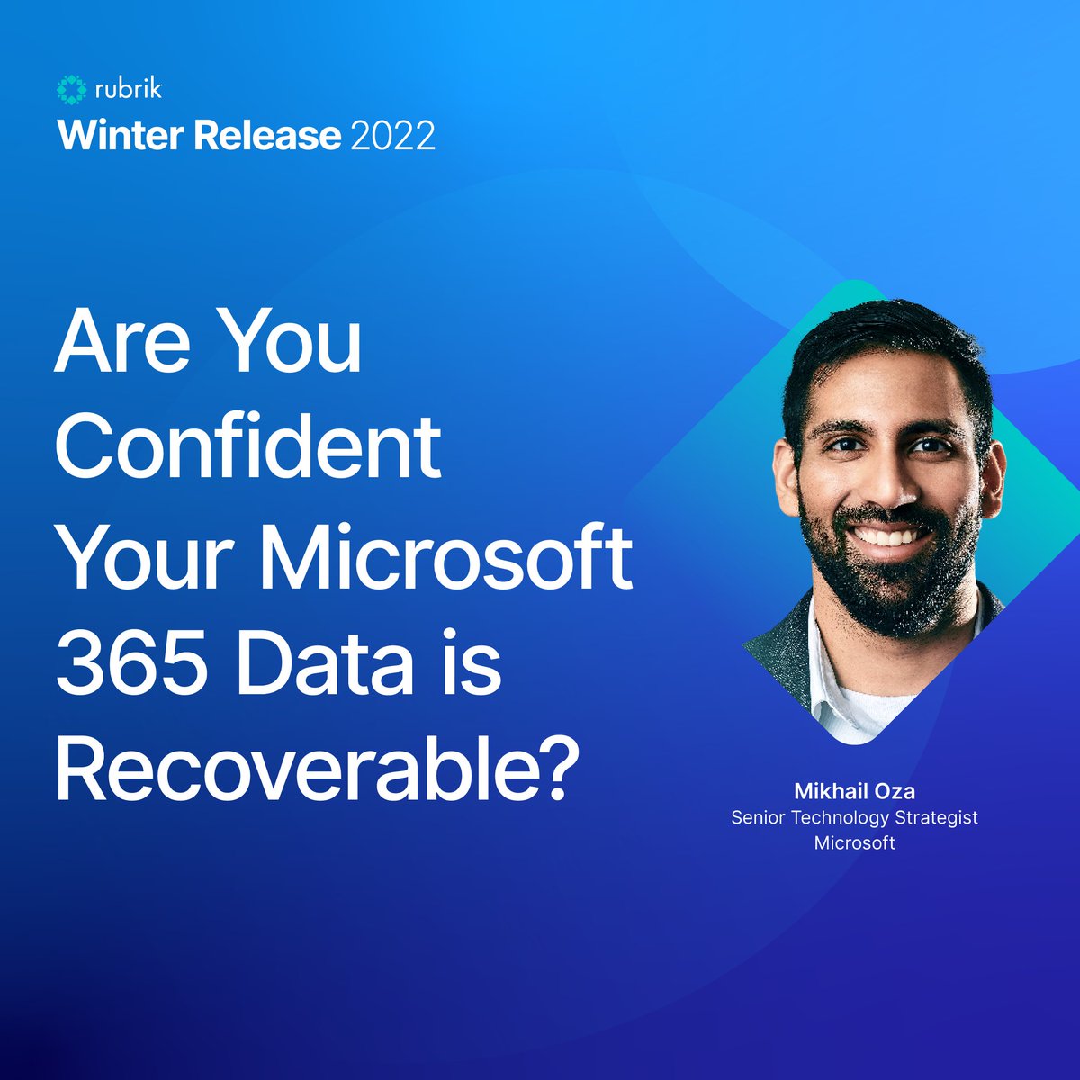 Looking to make your #M365 environment more resilient? Come join us at Winter Release to learn how <a href="/RubrikInc/">Rubrik</a> #ZeroTrust Data Security solutions can help you take the uncertainty out of #ransomware recovery. rbrk.co/3eoBf0L