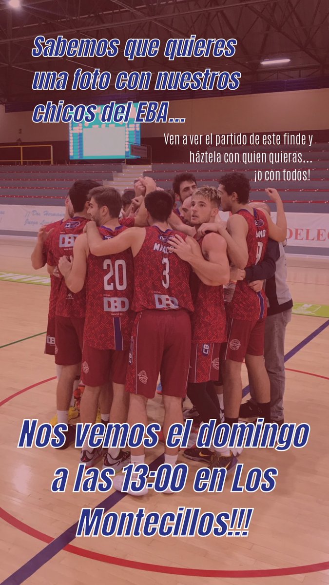 ✌🏼Este finde jugamos en casa✌🏼

Ven a animar al EIFFAGE CBC2H y hazte una foto con tus jugadores favs

❤️💙VAMOS DH💙❤️