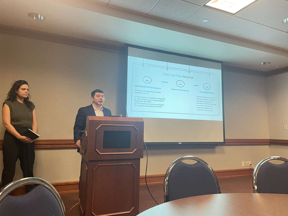 <a href="/putkids1st/">Texans Care for Children</a> and @CDFTexas presenting information about the free care rule reversal and how Texas can take advantage of additional funding for school health! #txlege