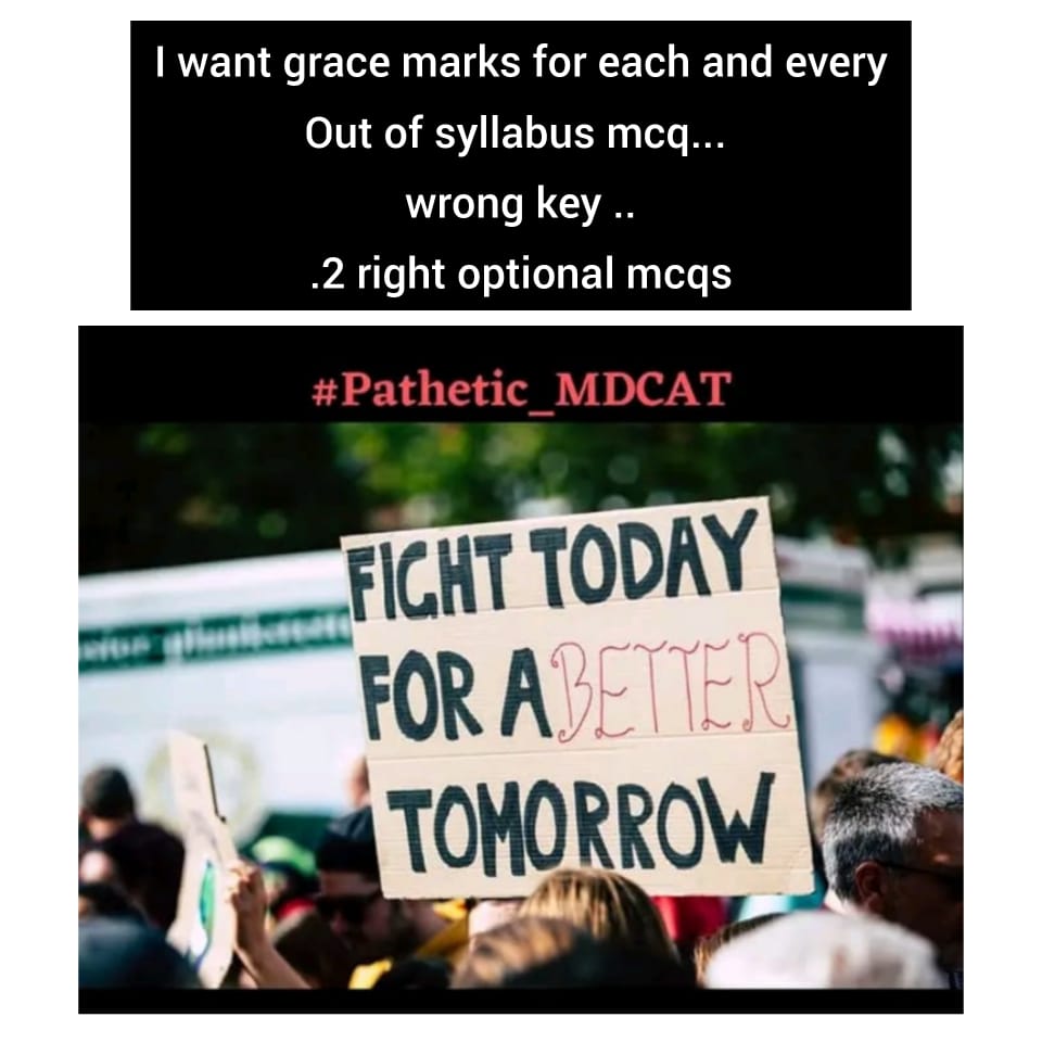Tooba_Sohail549's tweet photo. WE WON'T LET YOU FORGET WHAT YOU DID TO US! @DowUniversity @pmc_org #MDCAToutofTopicMcqs #MDCAToutofTopicMcqs  #MDCATTest2022 https://t.co/ydYs0249rn