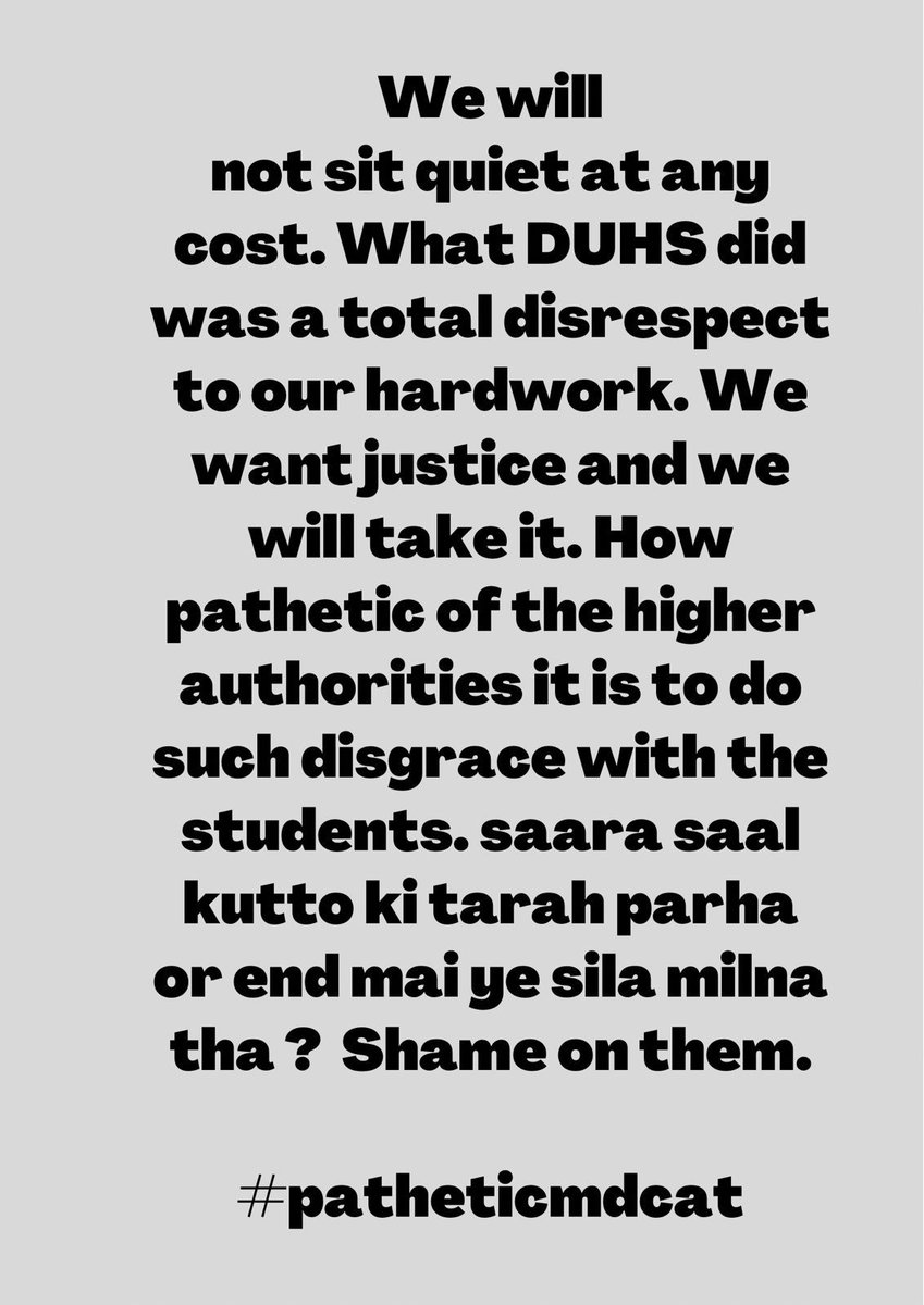 HamnaAijaz2's tweet photo. We want grace marks #Pathetic_MDCAT #mdcat2022 https://t.co/WLabTqipIV