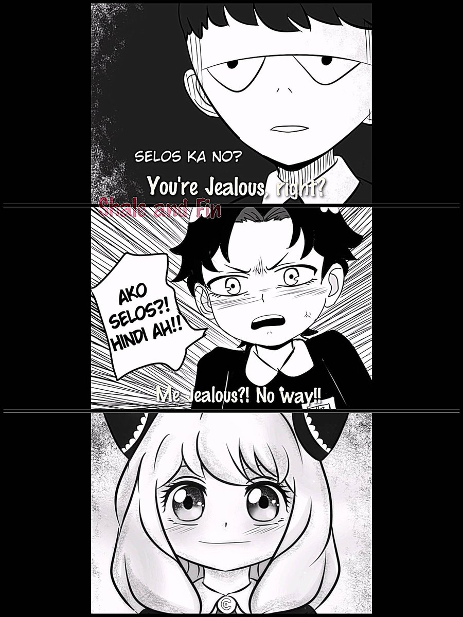 FinShale's tweet image. FULL COMIC  DUB: youtu.be/4c8CuRiZ-0E
George gave Anya a bar of peanut chocolate then Damian felt uncomfortable looking at them laughing.
#SPYxFamily #SPY_FAMILY #AnyaForger #damianya