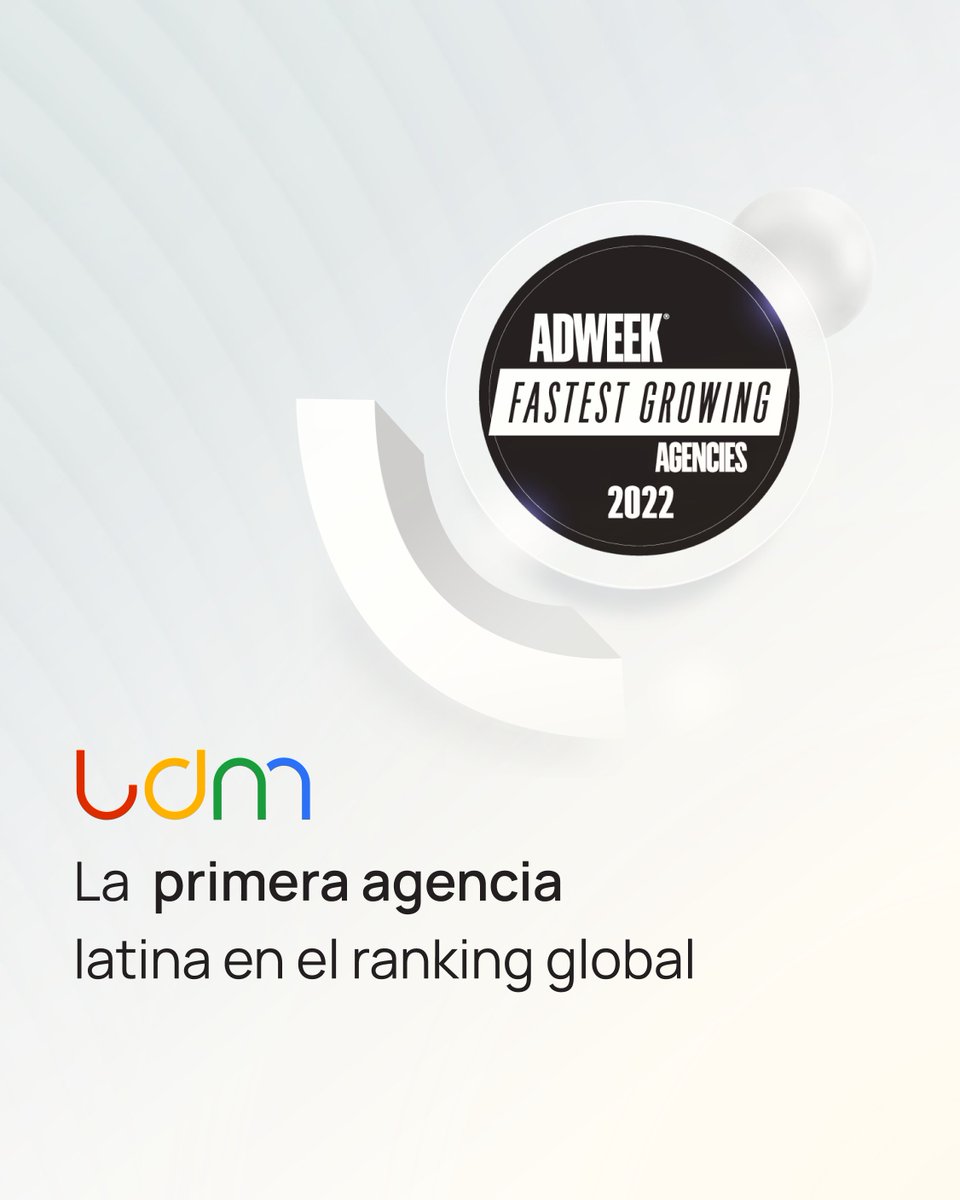 #LDM la primera agencia latina en el ranking 
@Adweek
 Fastest Growing Agencies 2022 👏👏
latamdigitalmarketing.com/blog/ldm-agenc… 
#ForwardThinkingMarketing #ThisIsLDM