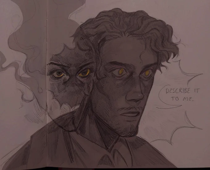 Arthur and John sketches from today :) #malevolentpodcast 