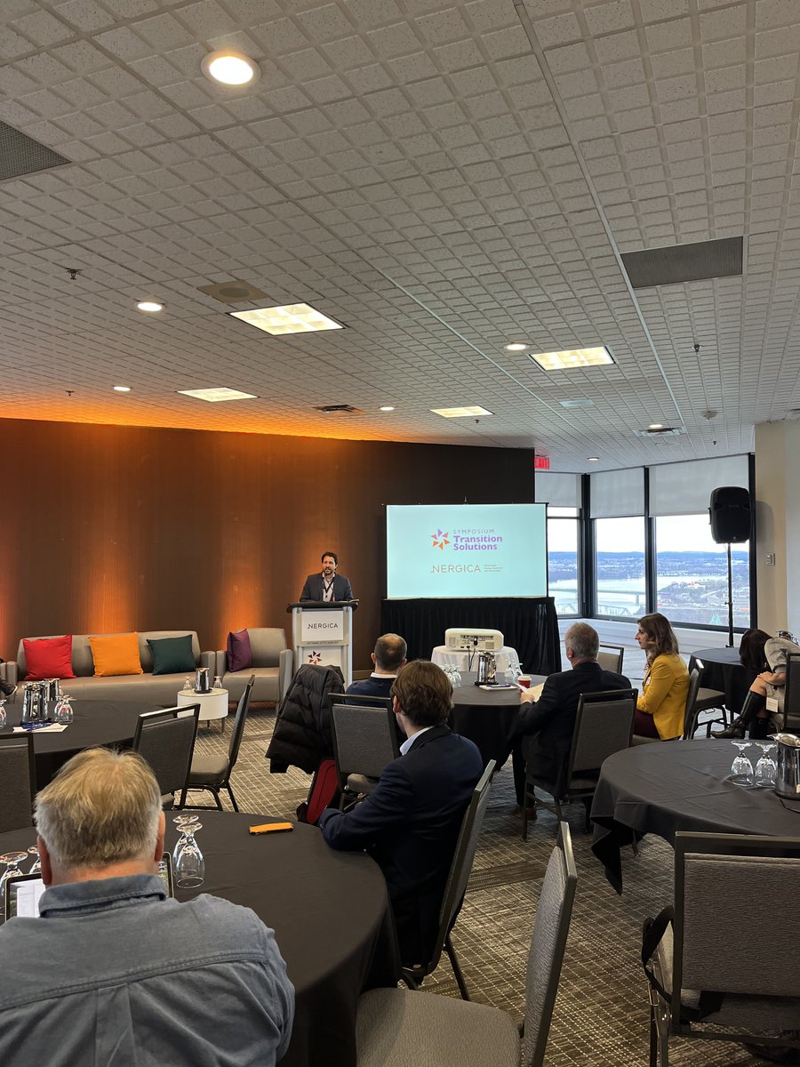The Transition Solutions Symposium is kicking off with <a href="/FredCote1/">Frédéric Côté</a> and <a href="/PTertzakian/">Peter Tertzakian</a>.

More information can be found in the press release 👉
nergica.com/en/carbon-neut…

#transitionsolutions #nergica #energytransition