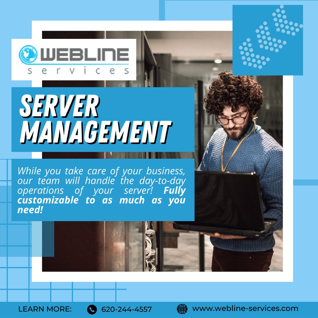 Management services for all your hosting needs and server solutions. Contact us today. 

#like #follow #subscribe #managedservices #managedservicesprovider #managedservicessolution #managedservicesproviders #managedservicesandsolutions 

webline-services.com/managed/server…