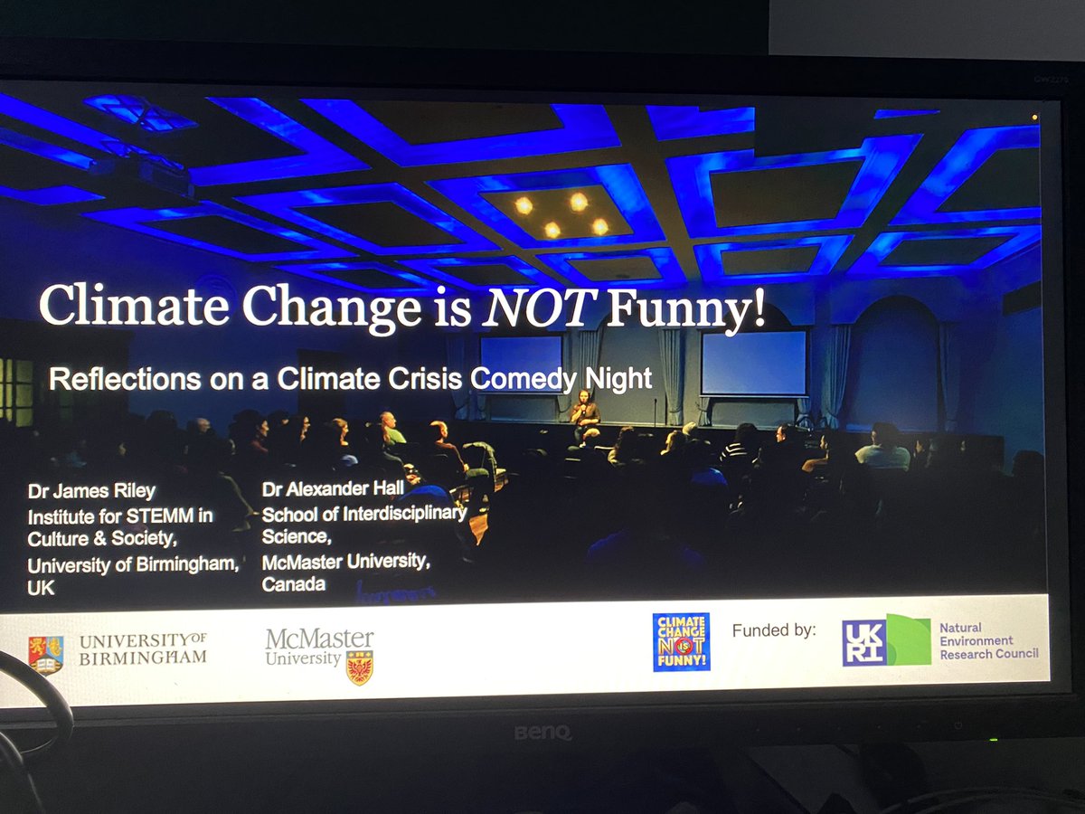 Great to talk at #Communicate2022 with @Green_Gambit about our climate comedy project!

#scicom #ClimateCrisis