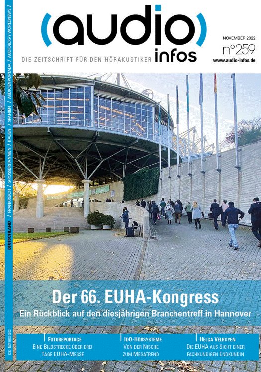 In der aktuellen November-Ausgabe von #audioinfosde gibt es einen Rückblick auf den 66. EUHA-Kongress. #euha #euha22 #hoerakustik #hoeren #hoergesundheit #happyreading #november
