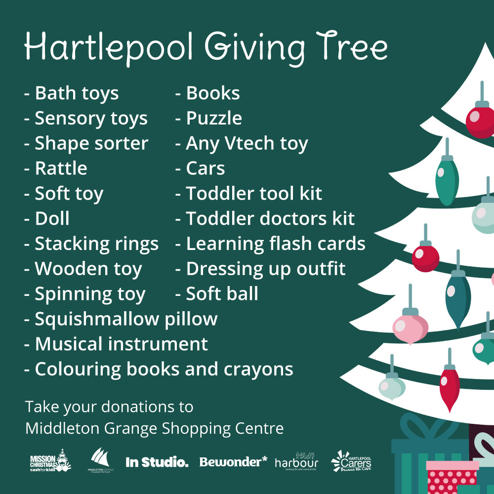 Middleton Grange (@middletongrange) on Twitter photo The gifts you’ve donated to the <a href="/HartlepoolTree/">Hartlepool Giving Tree (UK-Wide)</a> have started to arrive at Middleton Grange and we are so grateful 🤍
You can continue to donate at hartlepoolgivingtree.co.uk or drop them off here in the unit between Three and Select 🎁
We have added a list of gift ideas 🎄 The gifts you’ve donated to the <a href="/HartlepoolTree/">Hartlepool Giving Tree (UK-Wide)</a> have started to arrive at Middleton Grange and we are so grateful 🤍
You can continue to donate at hartlepoolgivingtree.co.uk or drop them off here in the unit between Three and Select 🎁
We have added a list of gift ideas 🎄
