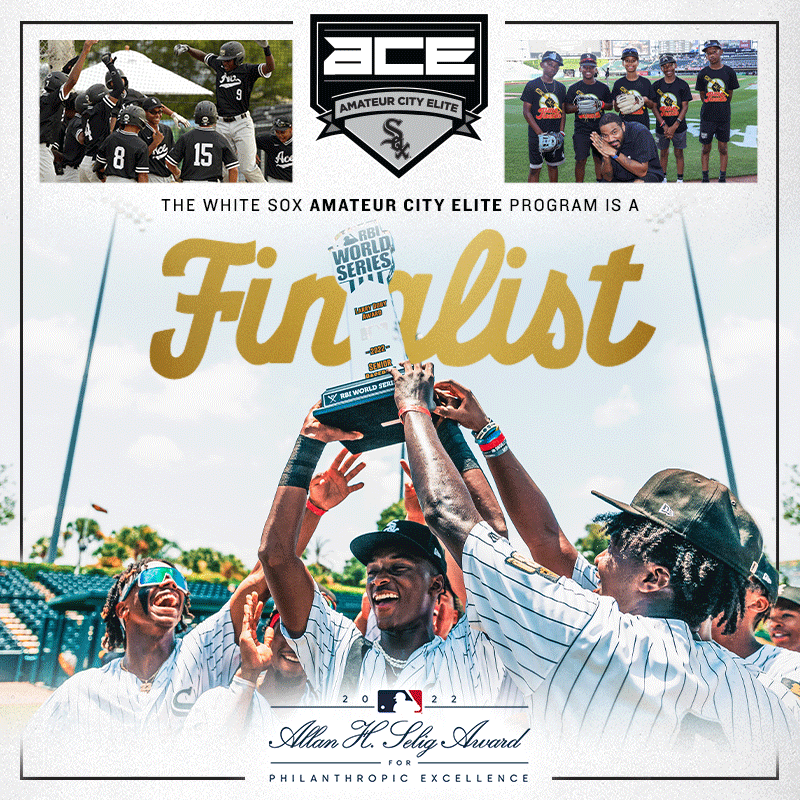 whitesox's tweet photo. Vote now for @WhiteSoxACE! 🗳️

The 2022 Allan H. Selig Award for Philanthropic Excellence recognizes the charitable and philanthropic efforts of MLB Clubs and the White Sox ACE program is a finalist.
