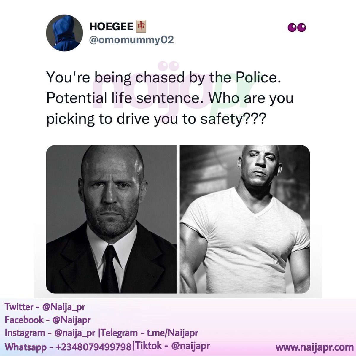 Who are you placing your bet on?