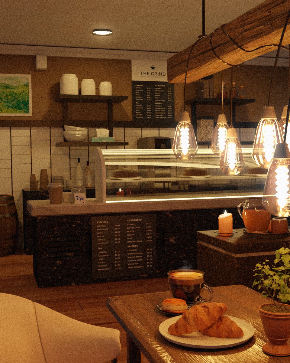 TJ_Animates_'s tweet photo. Blender 3D Café Design.
.
.
.
#blender #Blender3d #Cafe #interiordesign #Interior #3D #3DModel #art #realism #artwork https://t.co/x25OODW0qb