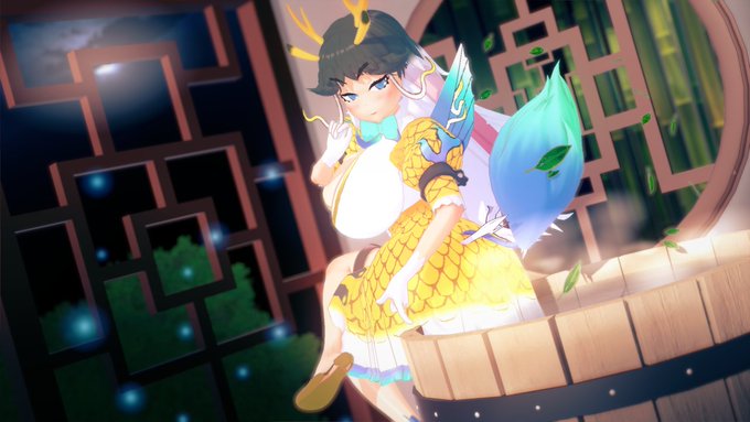 麒麟を配布します。 初めて作る神獣フレンズです。性格は「セクシー」に設定し、服装はけもフレ3私服と共に、ほとんどの服装に黄色い網模様を適用しました。ダウンロードは以下のツイートにあります。

#けものフレンズ
#コイカツ 