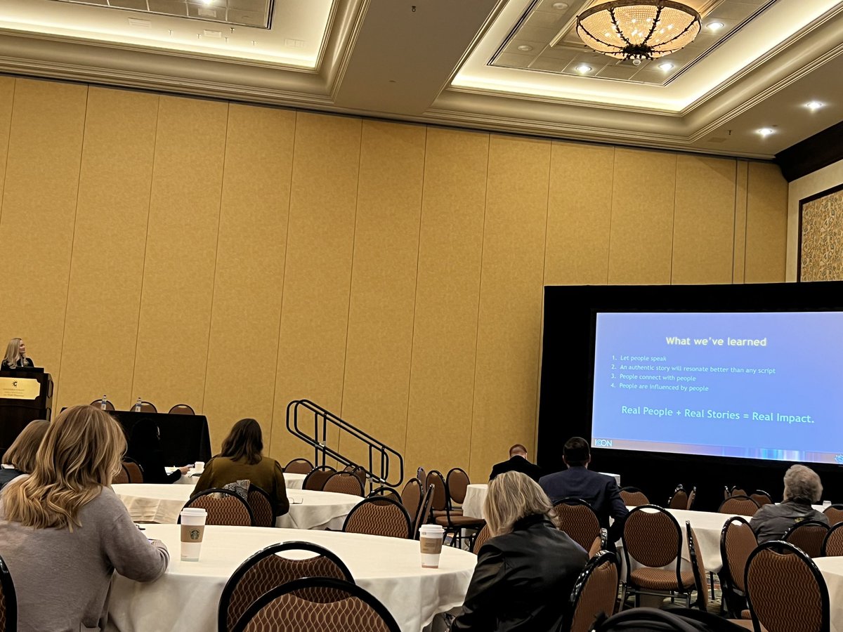 ✅ Real People + Real Stories = Real Impact 

🗣️ Let associates tell the company’s story through their experiences. Empower staff to use their voice. 

🔑 Patience and data is powerful in delivering results. 

-<a href="/LaurelFlaningan/">Laurel Flaningan</a> <a href="/amazon/">Amazon</a> 

#PRSAICON2022 <a href="/PRSA/">PRSA</a> @PRSAOrlando