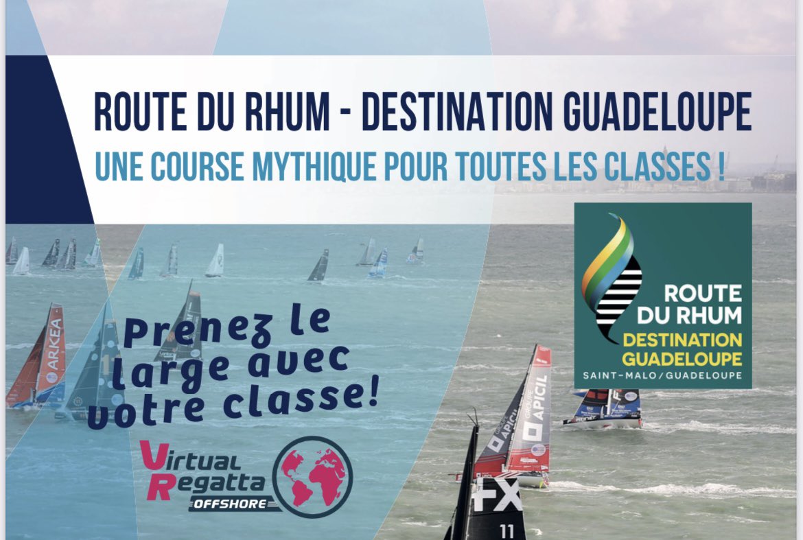 Ce ne sont pas moins de 2300 classes qui ont mis le cap sur la Guadeloupe dans le cadre de la <a href="/RouteDuRhum/">Route du Rhum - Destination Guadeloupe</a>, en association avec <a href="/VirtualRegatta/">Virtual Regatta</a> ! 

Une compétition ludique et pédagogique qui permet à nos petits skippers de se familiariser avec l'univers de la course au large !🤓
