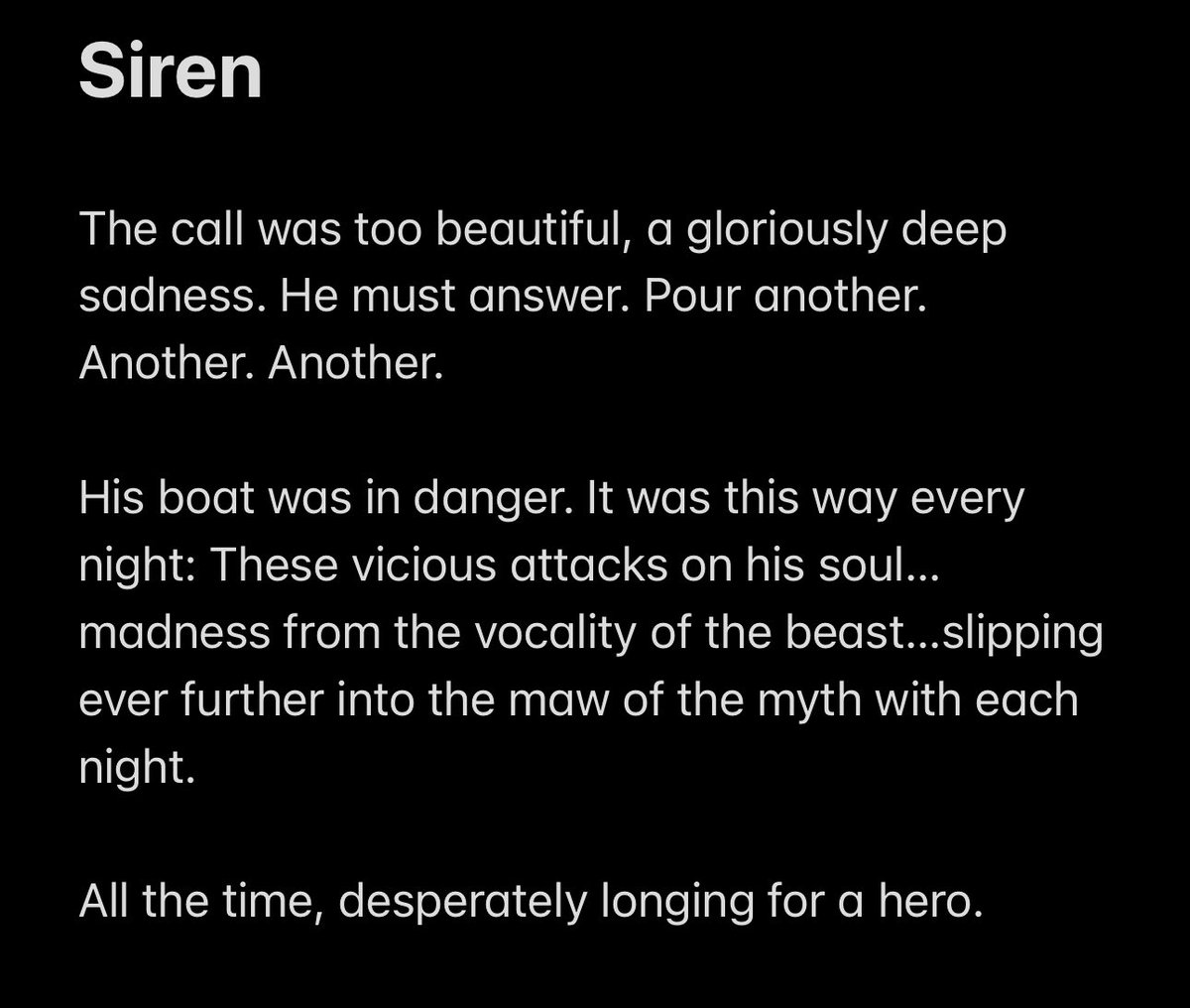ReNanofiction's tweet photo. #nanofiction #greek #myth #alcoholism 

Here’s the non-condensed version. https://t.co/vUzDmnuSsS