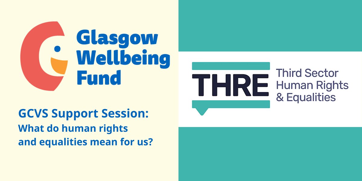 Applying to the #glasgowwellbeingfund ?
We've 2 more sessions coming up to help with your application and managing your project:
Nov 17-Demonstrating the difference you make bit.ly/3Usk6Cu
Nov 28-What do human rights &amp; equalities mean for us?
bit.ly/3Ea1ReH