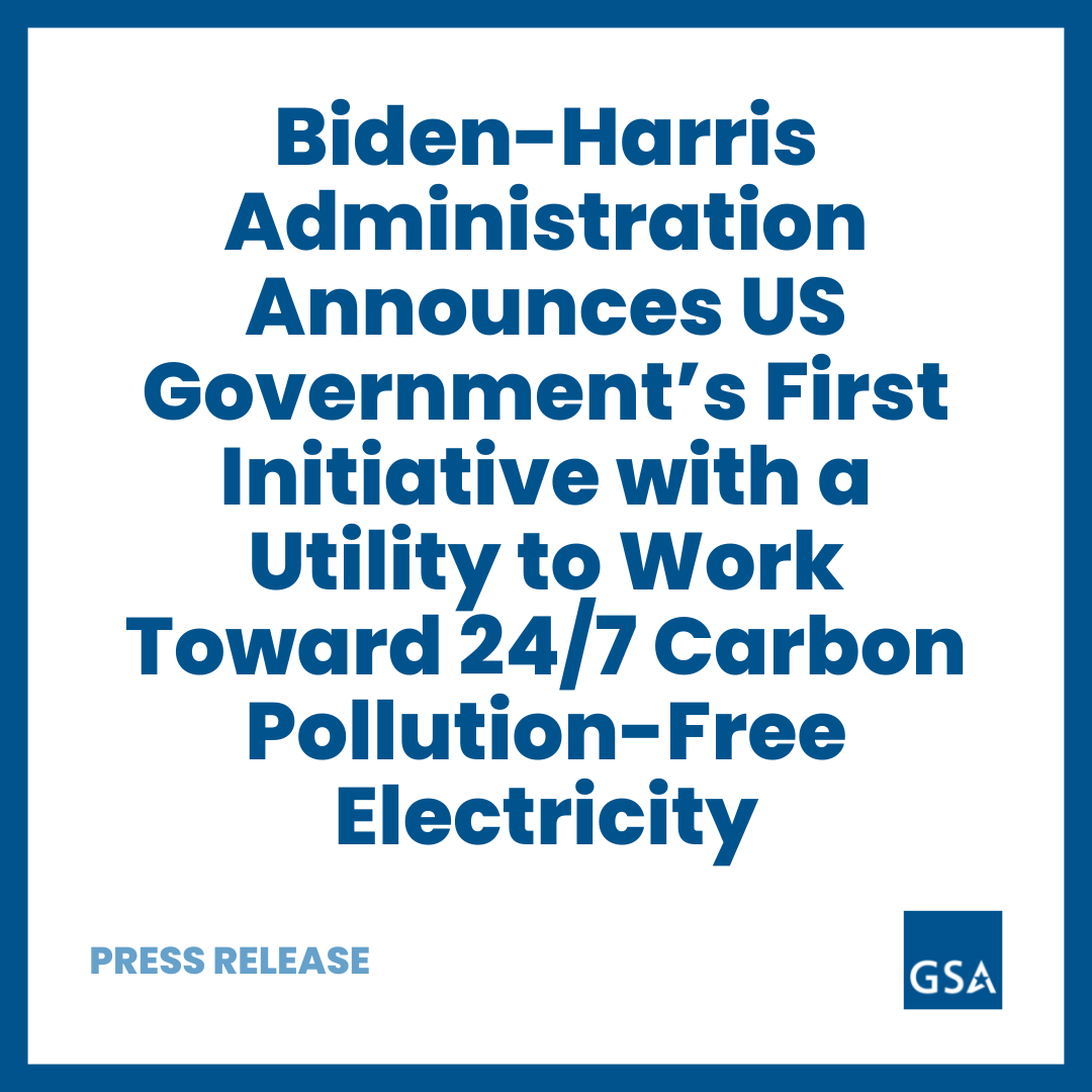 USGSA's tweet photo. Today @USGSA signed a Memorandum of Understanding with @EntergyArk to help us work toward the Administration's goal of 100% carbon pollution-free electricity (CFE), at least 50% of which would be provided 24/7.
➡ https://t.co/cosHlnJDph
#GreenEnergy #CarbonFree #GSAtech https://t.co/4wbnzzx8ai