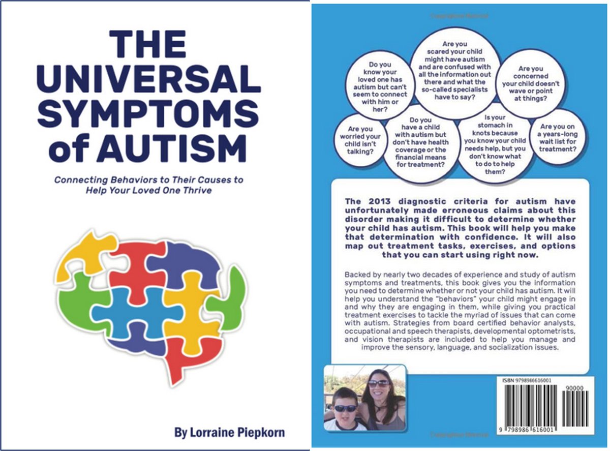 It's a been a while since our last tweet but we've been working hard advocating for families and students with autism.
We have reached over 2,400 classrooms, now offer a visual schedule, and have a new book out, "The Universal Symptoms of Autism," available on Amazon.