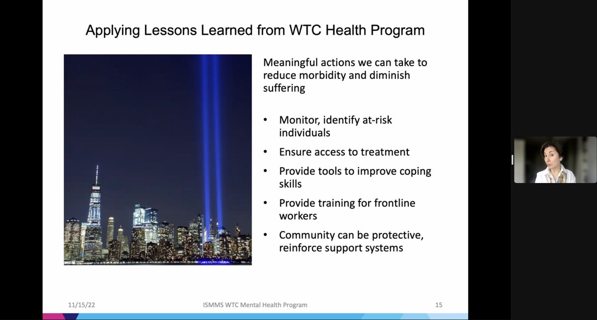 🌟GRAND ROUNDS🌟 today was w/ Mount Sinai’s #WTCHealthProgram, a group of physicians🩺, mental health experts🧠 and care coordinators⚕️ that monitor and tx diseases and psychiatric conditions for >21k WTC responders to date! We are honored and lucky to work w/ such heroes 🇺🇸🗽