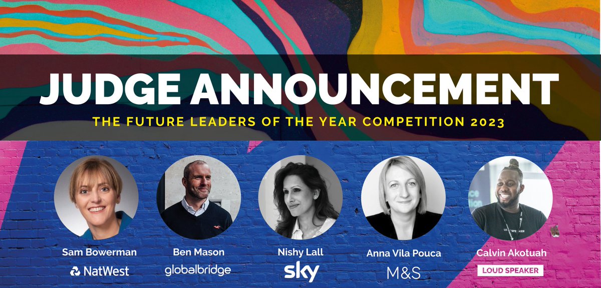 What a line up!

The Grand Final of The Future Leaders of the Year Competition takes place on 20th January 2023, where the top 20 finalists will be seen and heard by these incredible judges💥