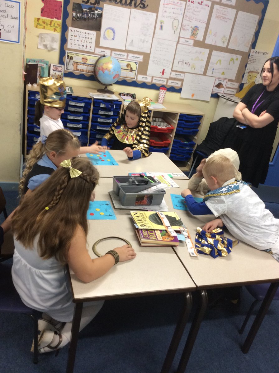 PatPriAcad's tweet photo. We played an Ancient Egyptian game and also had a go at solving Maths problems written in hieroglyphic numbers. The children did a great job! #PatYear3 #PatHistory #PatAncientEgypt https://t.co/LZRCT7nHeb