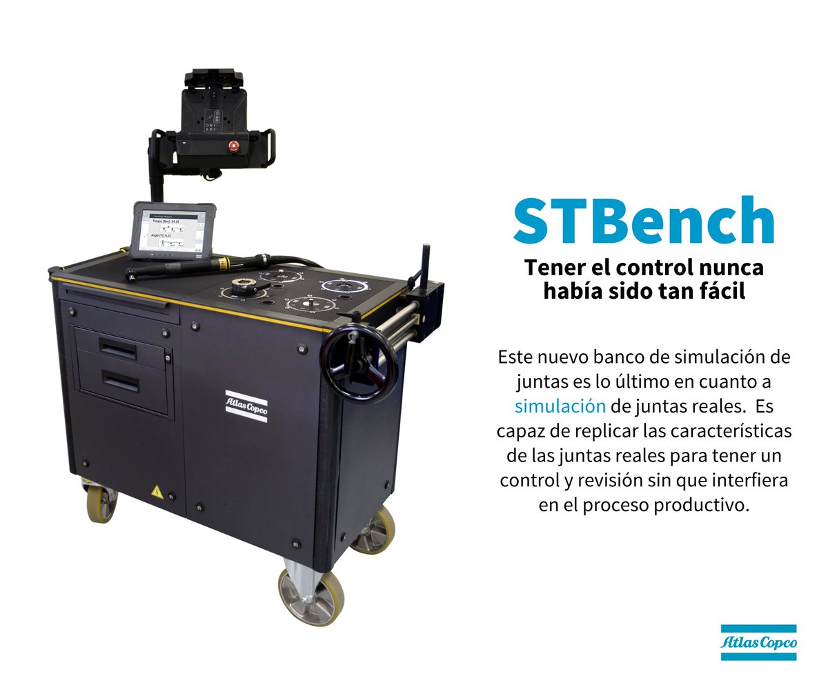 AtlasCopcoMex's tweet image. Las funcionalidades de simulación de juntas  de nuestro #STBench son capaces de replicar las características de las juntas reales para tener control y revisión de las distintas herramientas en condiciones reales sin que esto interfiera en tu producción. atlascop.co/4LdIQ