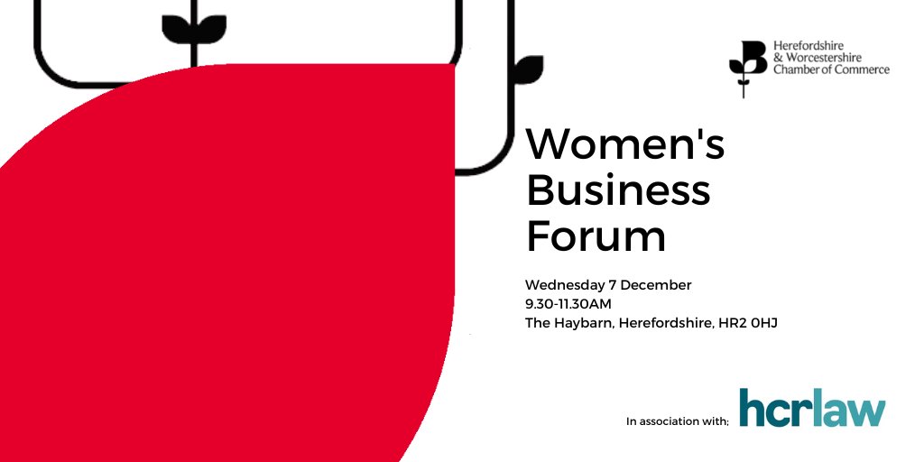 HW_Chamber's tweet image. Women's Business Forum 🎊

Join us on the Herefordshire border at The Haybarn for our Women’s Business Forum in association with @HCRlaw.

📅 Wednesday 7 December
⏰ 9.30-11.30AM
📍 The Haybarn, Herefordshire, HR2 0HJ

Book your place/s now 👉 hwchamber.co.uk/event/womens-b…