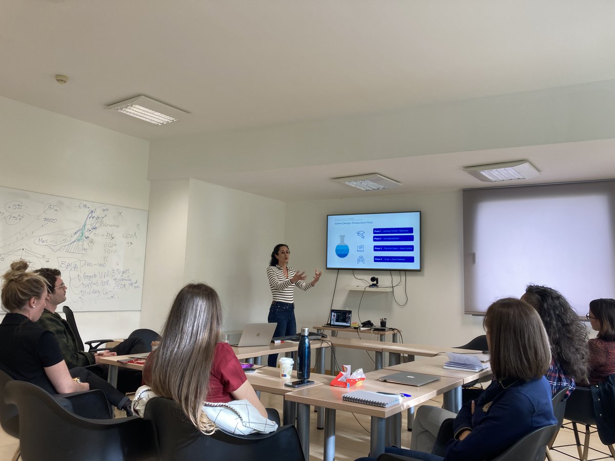 Gamelearn's tweet image. Here&apos;s the fabulous Vanessa Góngora leading a training session for our amazing Customer Success team! 👏 We&apos;re lucky to have such great professionals sharing their knowledge 🎓 Thanks, Vanessa!  

#WeAreGamelearn