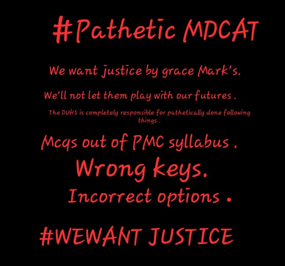 AreebaShahid154's tweet photo. #Pathetic_MDCAT 
This is how are educational institutions are playing with the future of thousands of students. Wrong MDCAT keys and alleged corruption in test exposed with 30+ out of syllabus questions. 
We want justice!!!
#mdcat2022 https://t.co/bdobRbU17L