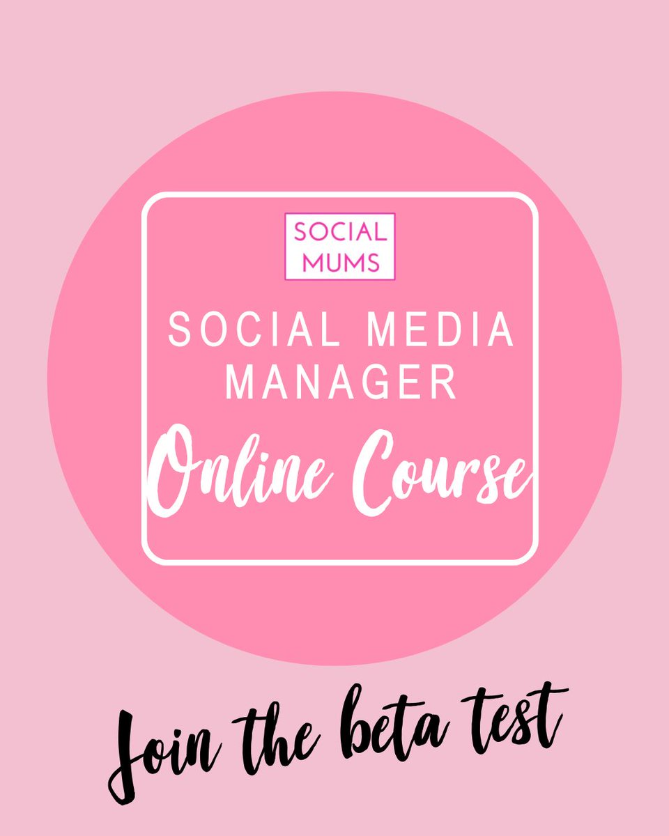We’re looking for a small group to join the beta test of our Social Media Manager online course before it’s officially launched next year

If you’ve thought about training as a #SocialMediaManager it could be the perfect opportunity for you

Find out more  socialmums.uk/social-media-m…